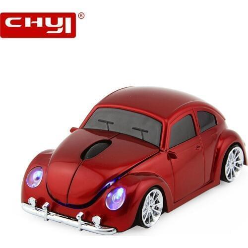 CHYI 2.4Ghz Wireless Mouse Cool Mini Car Shape Computer Mice 1600 DPI USB Optical 3D Car Mause For Dropshipping Gift PC Laptop
