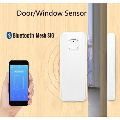 Bluetooth Mesh SIG Door Window Sensor Detector Wireless Burglar Alarm 2*AAA Batteries Powered Tuya Smart Home Security