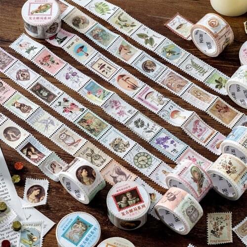 DIY Decorative Scrapbooking Masking Tape Vintage Coffee Forest Plants Theme Washi Tape Adhesive Label Sticker Tape Stationery