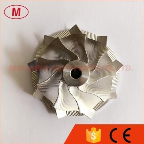 TD04HL forward 39.60/51.00mm 9+0 blades point milling snake curve turbo milling/aluminum 2618/billet compressor wheel