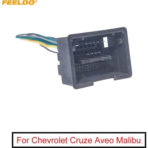 FEELDO 1Pc Car Stereo Audio Installation Wiring Harness Adapter For Chevrolet Cruze Aveo Malibu ISO Radio CD/DVD Cable #FD6078
