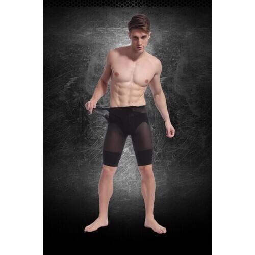 High Quality Men Bodybuilding Shaper Pants Stretch Short Compression Body Shaper Butt Lifter Seamless Breathable Shaperwear