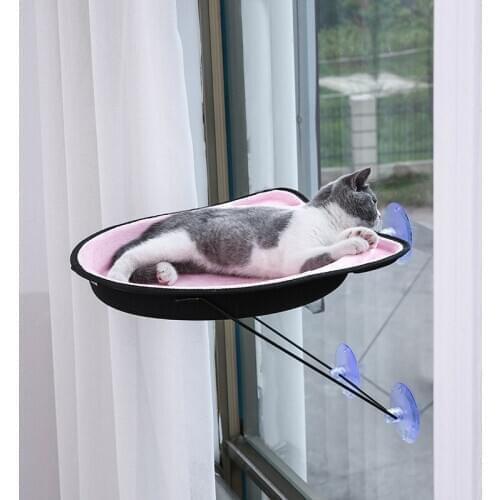 Free ship Cat nest sunbathing window sill cat toy Hanging window sill Suction cup cat hammock Window sill cat toy Pet supplies