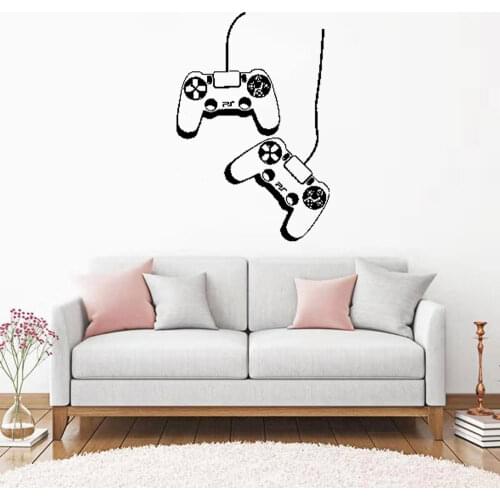 Playstation Controller PS3 PS4 Game Wall Art Stickers Decals Boy Kids Rooms Vinyl Removable Mural Home Room Decoration DW5000