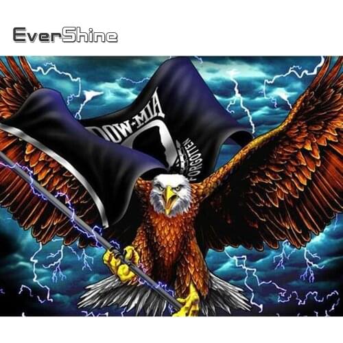 EverShine 5D Diamond Painting Eagle Picture Of Rhinestones Diamond Embroidery Animal Cross Stitch Mosaic Full Square Handicraft