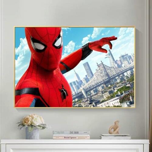 Marvel Movie Spiderman Homecoming Posters Superhero HD Print Canvas Paintings Living Room Decoration Kids Bedroom Decor Pictures