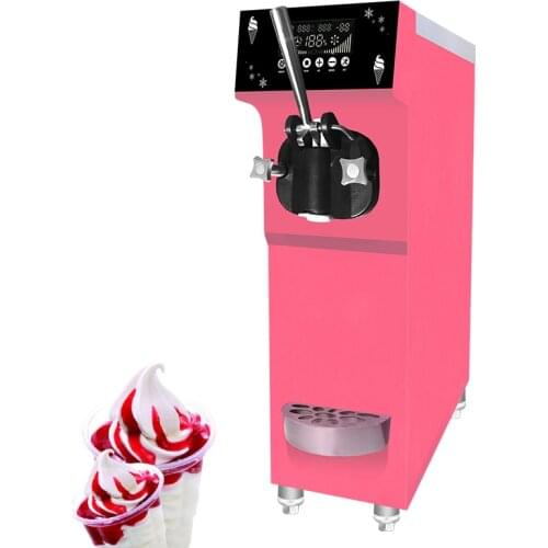 Ice Cream Maker Machine Single Head For Soft Ice Cream Seven Colors Stainless Steel Ice Cream Machine 900W