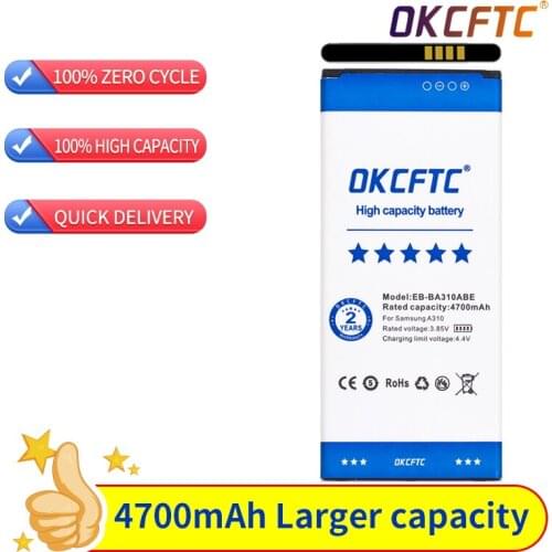 OKCFTC Original EB-BA310ABE 4700mAh battery For Samsung GALAXY A3 2016 Edition A310 A5310A A310F SM-A310F A310M A310Y +Tools