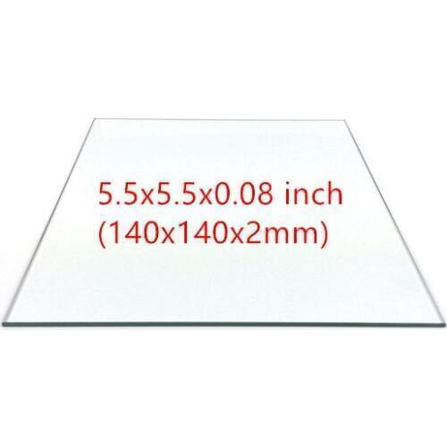 UP taier Afinia BOROSILICATE GLASS PLATFORM for DIY 3D printer 3 pack FOR AFINIA AND UP 5.5 x 5.5 x 0.08" (140x140x2mm)
