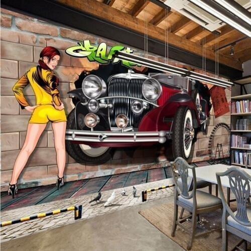 Custom mural Speed limit car background wall mural decorative painting custom stereo high quality wallpaper
