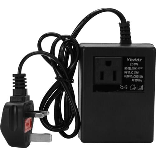 Intelligent Efficient Household 200W AC 220V To 110V Step Down Transformer Voltage Converter Travel Power Adapter