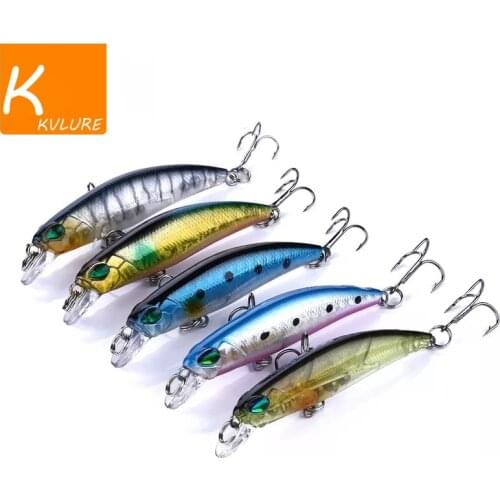 Fishing Lures Minnow 70mm 4.0g With Treble Hook wobblers for pike Artificial Plastic Hard Bait Bass Trout lures for fishing