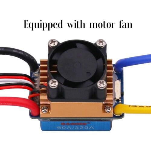 Brushed Motor 2-3 Lipo/6-9NiMH 60A ESC Regulator for RC Cars Crawler Truck