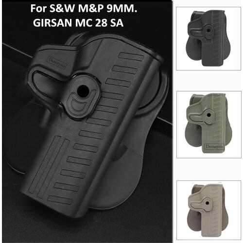 Tactical Army Belt Gun Holster for S&W M&P 9MM. GIRSAN MC 28 SA. Military Hunting Pistol Holsters