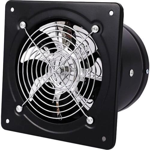 Stainless Steel 6 Inch Exhaust Fan Kitchen Bathroom Hanging Wall Window Pipe Duct Fan Air Ventilator Extractor Attic Fan