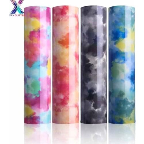 XFX HTV stickers vinyl 25x30.5cm Cricut Changing Clouds Color PU Heat Transfer Vinyl Heat Cricut Press Machine shirt Iron on HTV