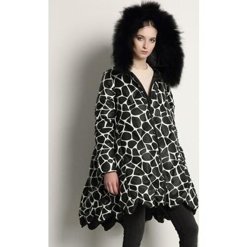 2016 Winter Jacket women jackets and coats raccoon fur hooded parka Loose Maternity womens down coat female down coat Outwear