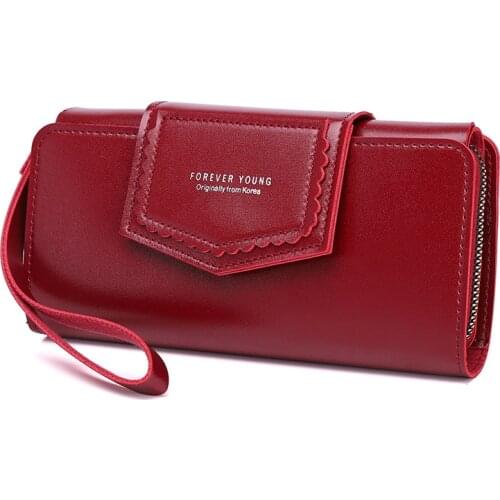 Womens Wallet Fashion Female Long Zipper Card Holder PU Leather Multi Card Mobile Phone Bag Ladies Clutch Coin Purse Money Bags