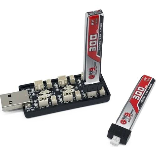 6CH USB 3.7V 1S LiHv Battery Charging Adapter Board 4.35V USB Battery Charger For RC FPV Racing Camera Drone Lipo Battery Parts