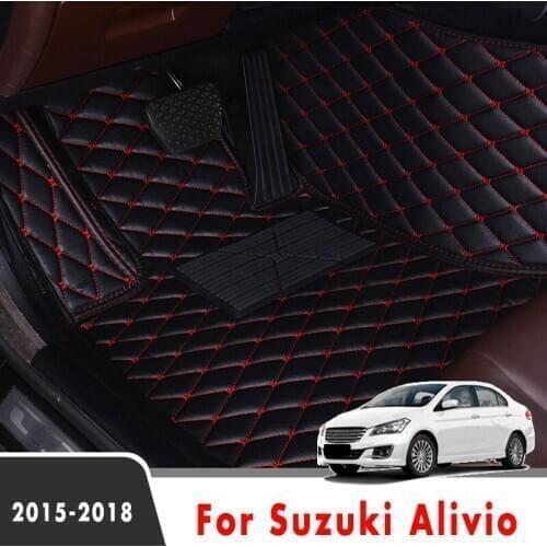 Car Floor Mats For Suzuki Alivio 2018 2017 2016 2015 Anti-Dirty Custom Car Foot Pad Automobile Carpet Cover Interior Accessories