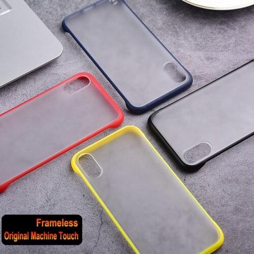 Frameless Transparent Matte Hard PC Phone Case For iPhone 7 6 6S 8 Plus X XS Max XR 7plus Clear Slim Scrub Borderless Back Cover