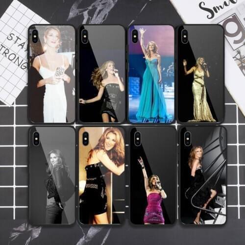 Celine Dion Phone Case Tempered glass For iphone 5C 6 6S 7 8 plus X XS XR 11 PRO MAX