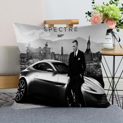 Custom Decorative Pillowcase Daniel Craig Square Zippered Fabric Pillow Cover 35X35,40x40,(One Side)
