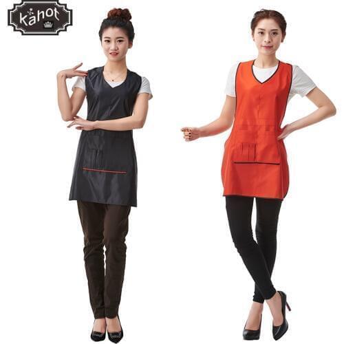 1pcs Professional Hairdressing Polyester Peach Skin Apron Hair Cutting Bib Barber Home Styling Salon Hairdresser Waist Cloth