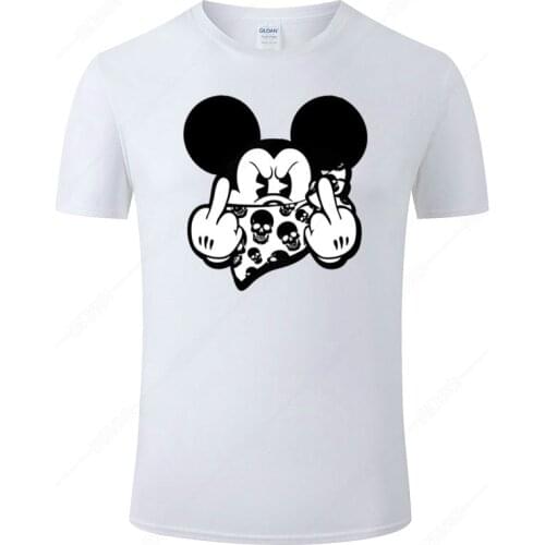 2021 Summer Mickey Mouse T-shirt Mens and Womens Fashion Short Sleeve Cool Printed Top Asian Size 2021