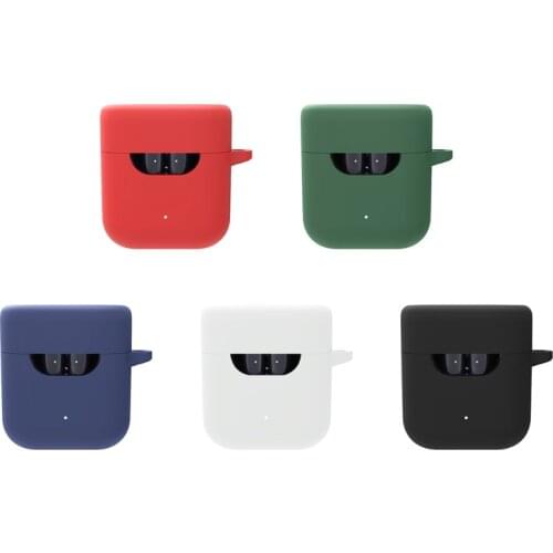 Soft Silicone Case Earphone Protective Skin Cover for QCY T12S True Wireless Earbud Charging Case Anti-dust Shockproof