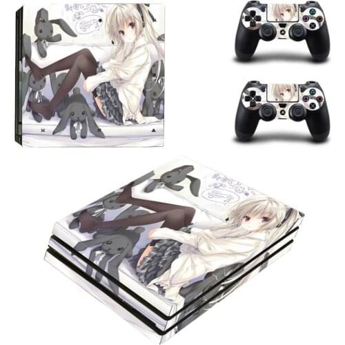 Sora kasugano PS4 Pro Skin Stickers Decal for Sony PlayStation 4 Console and Controllers PS4 Pro Skin Sticker Vinyl
