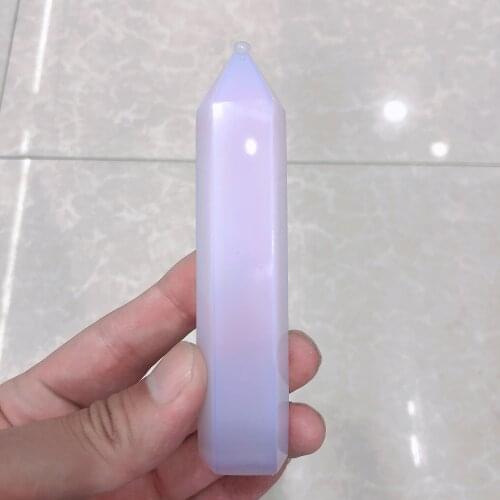 Natural Crystals Quartz Pink Opalite Tower Point Energy Reiki Stones Room Home Office Aquarium Decoration Accessories Gemstone