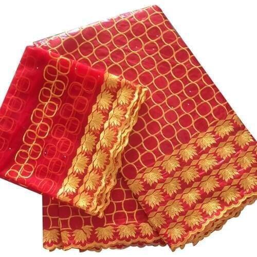 2019 latest african bazin riche fabric guinea brocade fabrics dubai tulle lace materials nigerian aso oke headtie 5+2 yards/lot