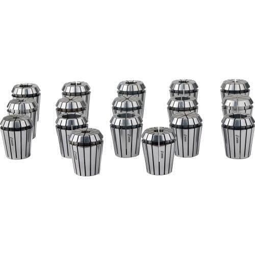 New iCarbide ER32 Collet Set 17pcs 1/8-3/4 Spring Collet Inches TIR 0.0005"/10μm USA Ship