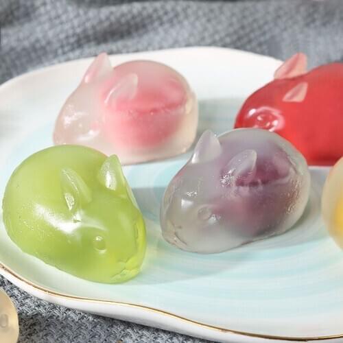 Whosale 6 Cavity 3D Rabbit Shape Silicone Soap Mold for Soap Making DIY Handmade Silicone Loaf Soap Molds