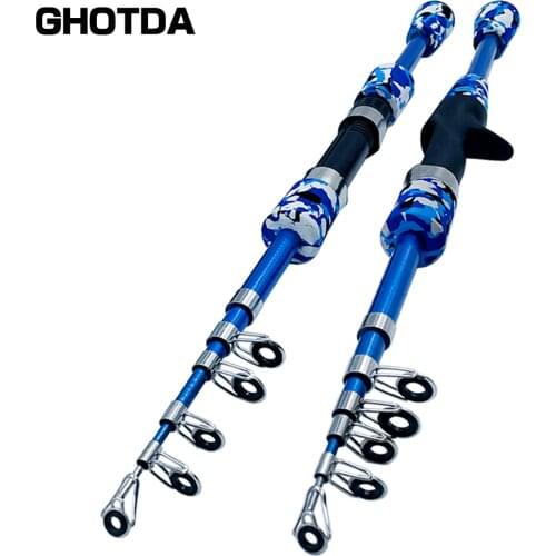 GHOTDA Spin/Cast Fishing Rod Portable and Lightweight Fishing Equipment Sea Fishing 1.3m 1.5m 1.8m