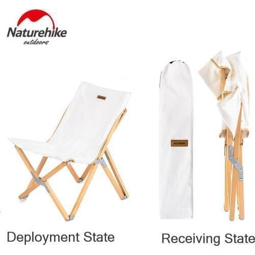 Naturehike 2019 New Outdoors Folding Wood Chair Portable Go Fishing Stool Fine Arts Living Sketch Chair Small The Bench Chair