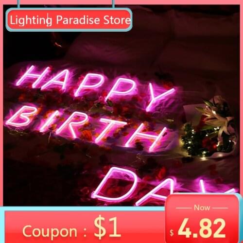 LED Letter Nmuber Pink Leds room decoration wall hanging Warm white ABS Light Lamp decoration carton alphabet letters name F801