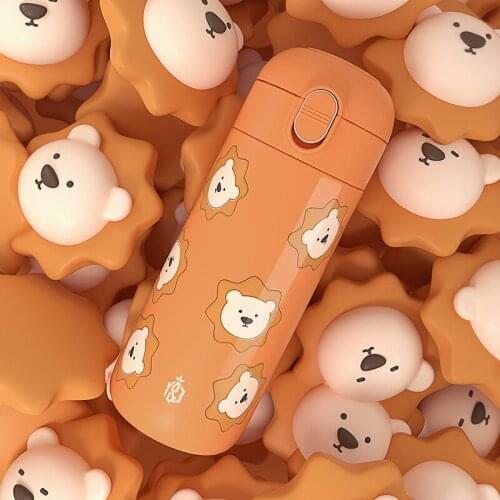 Thermos Bottle Coffee Mug Stainless Steel Insulated Tumbler Vacuum Flask 360ml Tea Cup Thermo Hot Water Bottle Rabbit