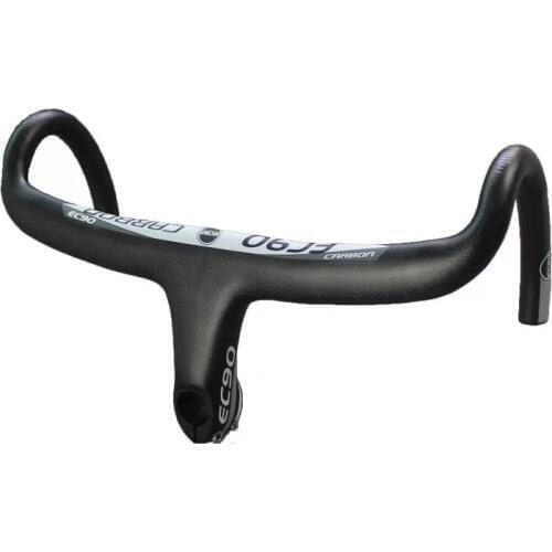 Carbon handlebar road ec90 bicycle handlebar integrated handlebar and stem 3K ultralight fall handlebar cycling parts