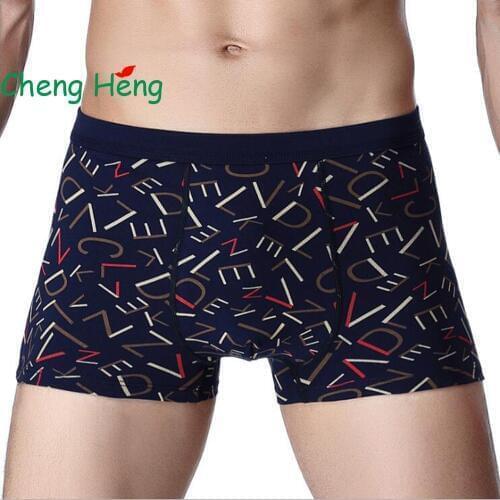 CHENG HENG High Quality Cotton Underwear Mens Hot Sale Explosion Mens Boxer Cotton Breathable Comfortable Underwear Men
