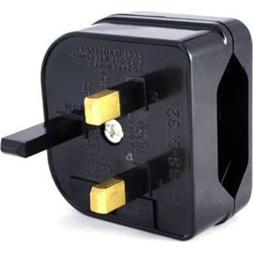 YYDS New European Euro EU 2 Pin to UK 3Pin Power Socket Travel Plug Adapter Converter