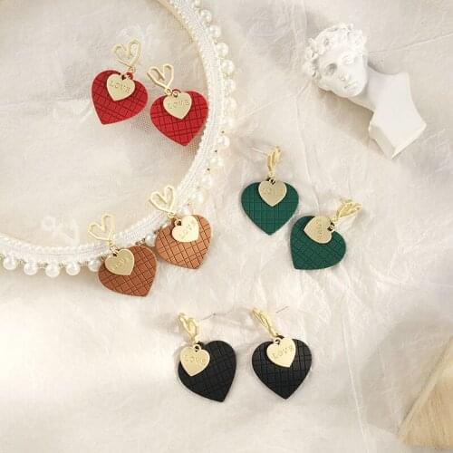 S925 Silver Plated The new 2020 Vintage flower small pure and fresh and fashion personality Heart long Women Drop earrings