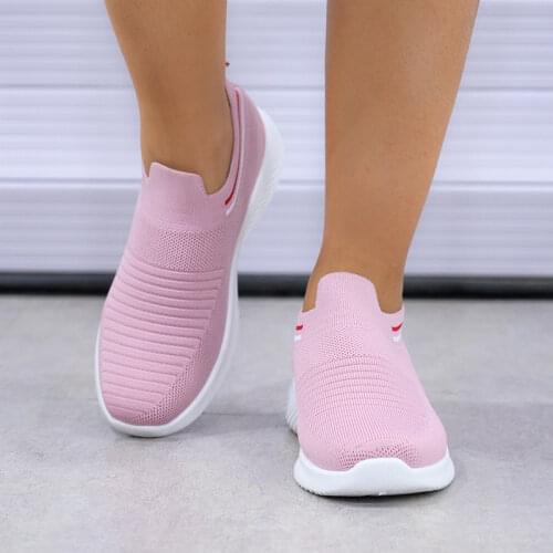 Sneakers women shoes 2021 fashion breathable flying woven women sneakers new casual sock shoes woman sneakers femme basket