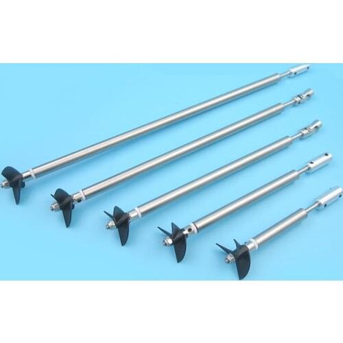 1Set 4mm Drive Shaft Assembly 10/13/15/20/25/30cm Stainless Steel Transmission Axle W CW 36mm Propeller for RC Speed Boats Parts