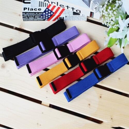 116Cm Adjustable All-Match Belt Girls Boys Unisex Korean Style Canvas Belts Harajuku Buckle Solid Color Long Belts