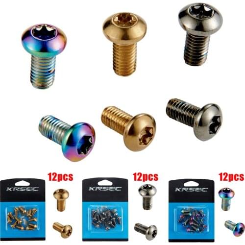 12PCS/Boxed MTB Road Bike Disc Brake Rotor Screw Cycling M5x10mm T25 Bolts Accessories Tools
