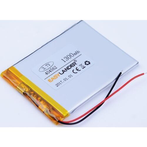 404562 3.7V 1300mAh Rechargeable li Polymer Li-ion Battery For small acoustics pedometer vehicle traveling data recorder 044562