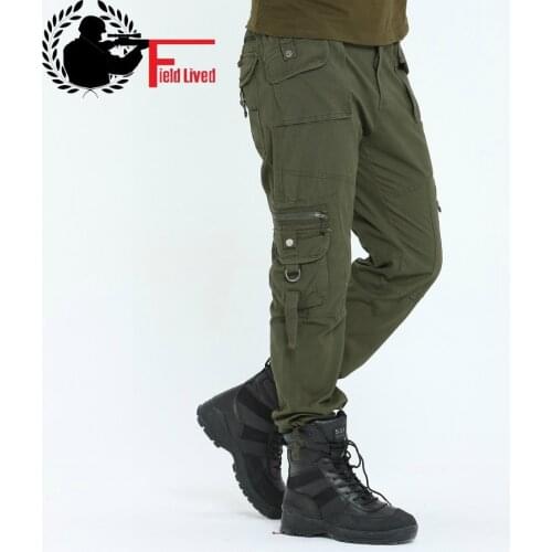 Brand Clothing Men Baggy ARMY CARGO PANTS Military Style Tactical Pants Combat Pockets Outdoors Multi-pocket Work Trouser Male