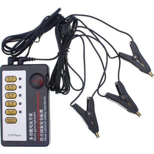 Electric Shock Pulse Penis Breast Massage Cock Nipple Clamp Orgasm Masturbation Medical Themed Toys